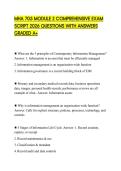 MHA 705 MODULE 2 COMPREHENSIVE EXAM SCRIPT 2026 QUESTIONS WITH ANSWERS GRADED A&plus;