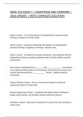 SENG 312 EXAM 1 &vert; QUESTIONS AND ANSWERS &vert; 2026 UPDATE &vert; WITH COMPLETE SOLUTION