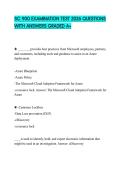 SC 900 EXAMINATION TEST 2026 QUESTIONS WITH ANSWERS GRADED A&plus;