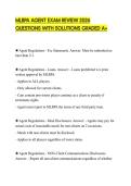 MLBPA AGENT EXAM REVIEW 2026 QUESTIONS WITH SOLUTIONS GRADED A&plus;