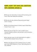 MLBPA AGENT TEST BANK 2026 QUESTIONS WITH ANSWERS GRADED A&plus;