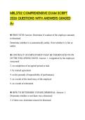 MRL3702 COMPREHENSIVE EXAM SCRIPT 2026 QUESTIONS WITH ANSWERS GRADED A&plus;