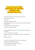 NRNP 6645 Midterm&semi;PMHNP Diagnosis  Exam Questions and Answers 100&percnt;  GUARANTEED PASS