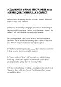 SCCJA BLOCK 4 FINAL STUDY SHEET 2026 SOLVED QUESTIONS FULLY CORRECT