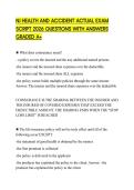 NJ HEALTH AND ACCIDENT ACTUAL EXAM SCRIPT 2026 QUESTIONS WITH ANSWERS GRADED A&plus;