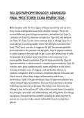 SCI 225 PATHOPHYSIOLOGY ADVANCED FINAL PROCTORED EXAM REVIEW 2026