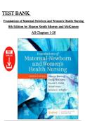 Test Bank for Foundations of Maternal-Newborn and Women&rsquo;s Health Nursing 8th Edition &ndash; Murray &vert; Complete Chapters 1&ndash;28 &vert; Instant PDF Download