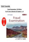 Test Bank for Fraud Examination 7th Edition &ndash; W&period; Steve Albrecht &vert; Complete Chapters 1&ndash;18 &vert; Instant PDF Download
