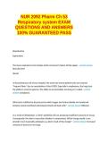 NUR 2092 Pharm Ch 53 Respiratory system EXAM QUESTIONS AND ANSWERS 100&percnt;  GUARANTEED PASS