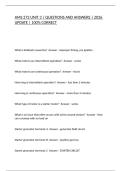 AMS 272 UNIT 3 &vert; QUESTIONS AND ANSWERS &vert; 2026 UPDATE &vert; 100&percnt; CORRECT