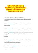 Galen NUR 210 Exam 1 Modules 1-3 QUESTIONS AND VERIFIED ANSWERS 100&percnt;  GUARANTEED PASS&period;