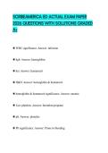 SCRIBEAMERICA ED ACTUAL EXAM PAPER 2026 QUESTIONS WITH SOLUTIONS GRADED A&plus;
