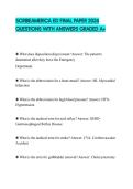 SCRIBEAMERICA ED FINAL PAPER 2026 QUESTIONS WITH ANSWERS GRADED A&plus;