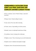 SCRIBEAMERICA OUTPATIENT EXAM SCRIPT 2026 FINAL QUESTIONS AND COMPLETE ANSWERS ALREADY PASSED