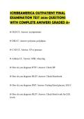 SCRIBEAMERICA OUTPATIENT FINAL EXAMINATION TEST 2026 QUESTIONS WITH COMPLETE ANSWERS GRADED A&plus;