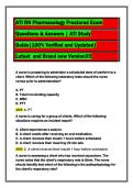 ATI RN Pharmacology Proctored Exam  Questions & Answers &vert; ATI Study  Guide&vert;100&percnt; Verified and Updated&vert;  Latest  and Brand new Version&excl;&excl;&excl;&excl;