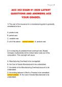 ACC 252 EXAM &num;1 2026 LATEST  QUESTIONS AND ANSWERS&vert; ACE  YOUR GRADES&period;