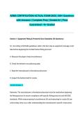 AEMA CERTIFICATION ACTUAL EXAM 2026 &vert; 200 Questions with Answers &vert; Complete Prep &vert; Graded A&plus; &vert; Pass Guaranteed - A&plus; Graded