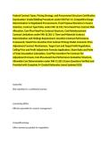 Federal Contract Types&comma; Pricing Strategy&comma; and Procurement Structure Certification Examination&colon; Sealed Bidding Procedures under FAR Part 14&comma; Competitive Range Determination in Negotiated Procurements&comma; Final Proposal Revisions in Source Selection&comma; Contract 