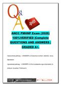 ANCC PMHNP Exam Prep &lpar;NR-547&rpar; &ndash; Walden University &ndash; 90 Questions on Neurotransmitters&comma; Psychiatric Disorders&comma; and Therapy Models