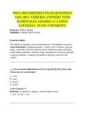 PHYS 2002 MIDTERM EXAM QUESTIONS  AND 100&percnt; VERIFIED ANSWERS WITH  RATIONALES GRADED A&plus; LATEST  LOUISIANA STATE UNIVERSITY