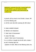 EMERGENCY NURSING PEDIATRIC COURSE &lpar;ENPC&rpar; 6TH  EDITION NEWEST 2025 TEST BANK FEATURING  ACCURATE AND VERIFIED QUESTIONS BASED ON  CURRENT ENA