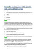 Health Assessment Exam 2&colon; Study Guide WITH COMPLETE SOLUTION