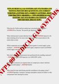 NFPA 99 MEDICAL GAS SYSTEMS&colon; KEY STANDARDS AND TESTING PROCEDURES QUESTIONS AND CORRECT VERIFIED ANSWERS 100&percnt; CORRECT ANSWERS&rpar; BUNDLE EXAM&vert;BEST FOR PRACTICE&vert;2026-2027&vert; GRADED A&plus;&vert; NFPA 99 MEDICAL GAS SYSTEMS&vert; KEY STANDARDS AND TESTING PROCEDURES &lbrack;BRAND NEW
