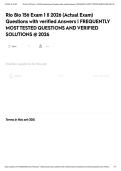 Rio Bio 156 Exam 1 &vert;&vert; 2026 &lpar;Actual Exam&rpar; Questions with verified Answers &vert; FREQUENTLY MOST TESTED QUESTIONS AND VERIFIED SOLUTIONS &commat; 2026