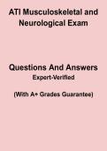 ATI Musculoskeletal and Neurological Exam &ndash; Practice Questions & Study Guide