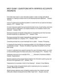 MISY EXAM 1 QUESTIONS WITH VERIFIED ACCURATE ANSWERS