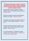   RASMUSSEN PHARM EXAM 3 NEWEST COMPLETE  90 QUESTIONS AND CORRECT DETAILED ANSWERS  &vert;&vert;VERIFIED EXAM&excl;&excl;&vert;&vert;&lpar;VERIFIED ANSWERS&rpar; &vert;ALREADY  GRADED A&plus;&vert;&vert;NEWEST EXAM&excl;&excl;&excl;&excl; 