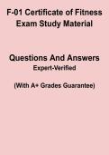 F-01 Certificate of Fitness Exam &ndash; Study Material & Practice Questions