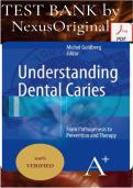Full Test Bank for Understanding Dental Caries&colon; From Pathogenesis to Prevention and Therapy&semi; 1st Edition by Michel Goldberg &lpar;2016&rpar;&semi; 95 Comprehensive Questions & Detailed Rationales&semi; Updated 2026 Version