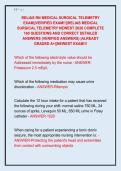 RELIAS RN MEDICAL SURGICAL TELEMETRY  EXAM&vert;&vert;VERIFIED EXAM&excl;&excl;&vert;&vert;RELIAS MEDICAL  SURGICAL TELEMETRY NEWEST 2026 COMPLETE  160 QUESTIONS AND CORRECT DETAILED  ANSWERS &lpar;VERIFIED ANSWERS&rpar; &vert;ALREADY  GRADED A&plus;&vert;&vert;NEWEST EXAM&excl;&excl;&excl; 