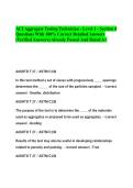 ACI Aggregate Testing Technician - Level 1 - Section 4 Questions With 100&percnt; Correct Detailed Answers &lpar;Verified Answers&rpar; Already Passed And Rated A&plus;