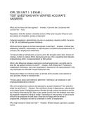 IDRL 320 UNIT 1- 5 EXAM TEST QUESTIONS WITH VERIFIED ACCURATE ANSWERS