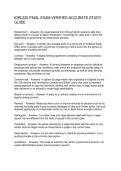 IDRL320 FINAL EXAM VERIFIED ACCURATE STUDY GUIDE