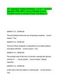 ACI Aggregate Testing Technician - Level 1 - Section 8 Questions With 100&percnt; Correct Detailed Answers &lpar;Verified Answers&rpar; Already Passed And Rated A&plus;