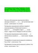 ACI Concrete Field Testing Technician- Grade I Questions With 100&percnt; Correct Detailed Answers &lpar;Verified Answers&rpar; Already Passed And Rated A&plus;