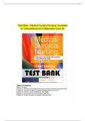 Medical-Surgical Nursing &lpar;Concepts for Interprofessional Collaborative Care&rpar; &ndash; Ignatavicius & Workman &ndash; 9th Edition &ndash; 2017 &ndash; Comprehensive Test Bank with Practice Questions and Answer Explanations