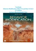 Behavior Modification 12th Edition Martin & Pear Test Bank