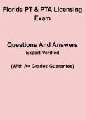 Florida PT & PTA Licensing Exam &ndash; Study Guide & Practice Questions