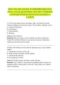 MSN 570 ADVANCED PATHOPHYSIOLOGY  FINAL EXAM QUESTIONS AND 100&percnt; VERIFIED  ANSWERS WITH RATIONALES GRADED A&plus;  LATEST