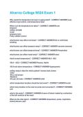Alverno College N524 Exam 1 Questions And Answers Rated A&plus; New Update Assured Satisfaction