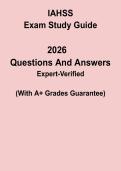 IAHSS Exam Study Guide &ndash; Security Officer Certification Prep