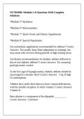 NUTR3000&colon; Modules 5-8 Questions With Complete Solutions