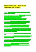 Health 3000 Exam 1 Modules 1-4 Questions And Answers