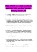WGU C790 Complete Exam Study  Questions with Verified Answers  Already Graded A&plus;
