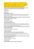 Advanced Practice Psychiatric Nursing Study Guide&comma; PMHNP Exam Prep Questions & Answers&comma; Psychiatric Mental Health Nursing Notes&comma; Clinical Case Studies & Evidence-Based Mental Health Practice Review